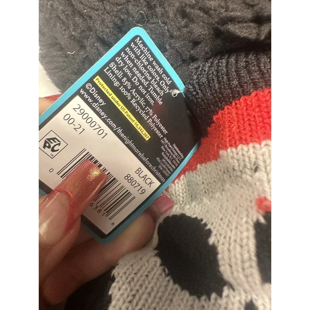 1‎ pair nightmare before christmas slipper socks grippers size 4-10